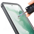 Tok Samsung Galaxy S24 készülékhez, Shockproof, fóliával, fekete