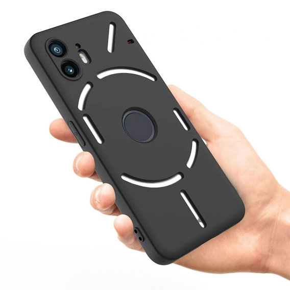 Telefontok a Nothing Phone 2, Silicone Lite, fekete
