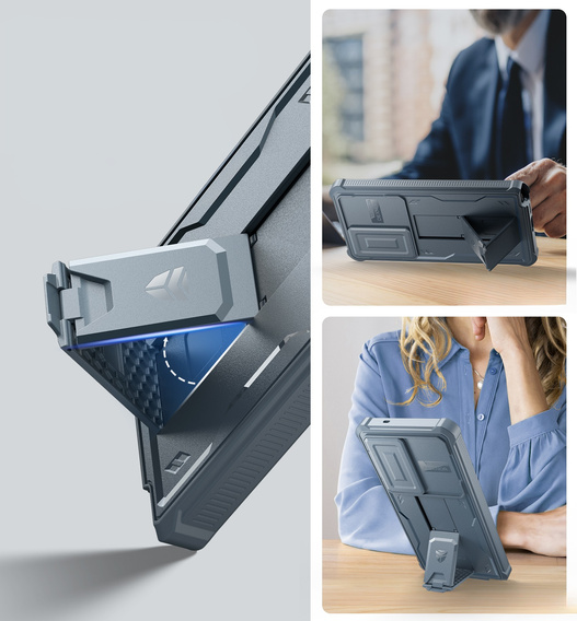 Páncélozott tok a Samsung Galaxy S25 Ultra, Dexnor Full Body (Two Frames), sötétkék