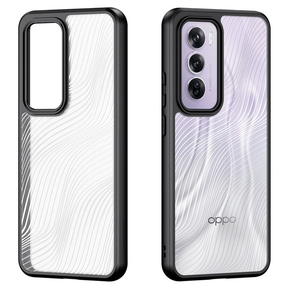 DuxDucis tok Oppo Reno 12 Pro, Aimo case, átlátszó / fekete