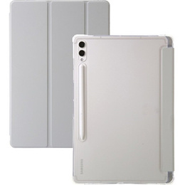 Tok Samsung Galaxy Tab S9 Ultra, Smartcase Hybrid, tolltartó résszel, szürke