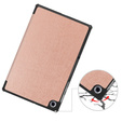 Tok Lenovo Tab M10 Plus TB-X606F, Smartcase, rózsaszín rose gold