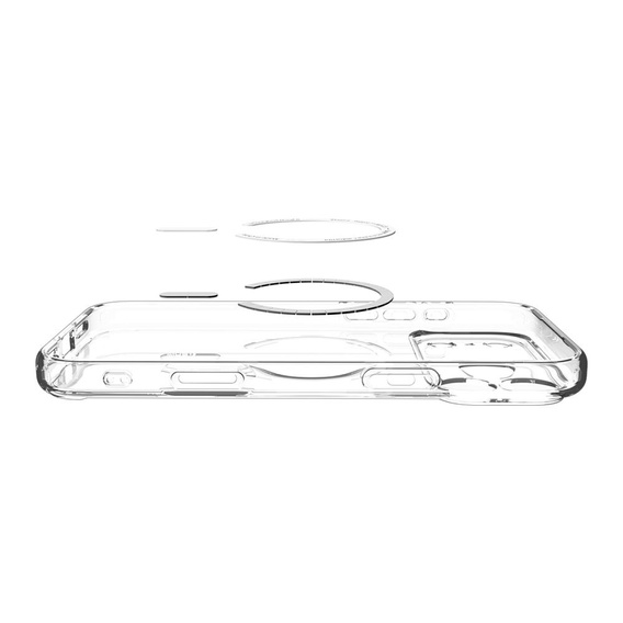 Spigen Ultra Hybrid MagSafe tok iPhone 17 Pro Max készülékhez, átlátszó / grafit