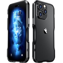 Teletok LUPHIE iPhone 14 Pro-hoz, Armor Bumper, fekete