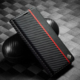 Pattintható tok a Xiaomi Redmi Note 12 4G, Carbon LC.IMEEKE, fekete