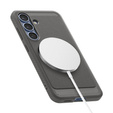 A Spigen tok Samsung Galaxy S25, Rugged Armor MagSafe, szürke + edzett üveg 9H