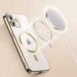 Tok iPhone 16 Plus-hoz, Electro MagSafe, arany + üveg a képernyőhöz