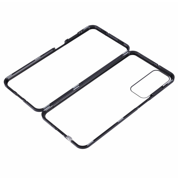Tok Samsung Galaxy A16, Magnetic Dual Glass, fekete