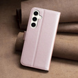 Pattintható tok a Samsung Galaxy S23 FE, BINFEN Wallet, rózsaszín rose gold + 9H üveg 