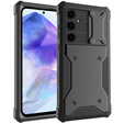 Tok Samsung Galaxy A55, ERBORD Rugged Case, fekete (két keret)