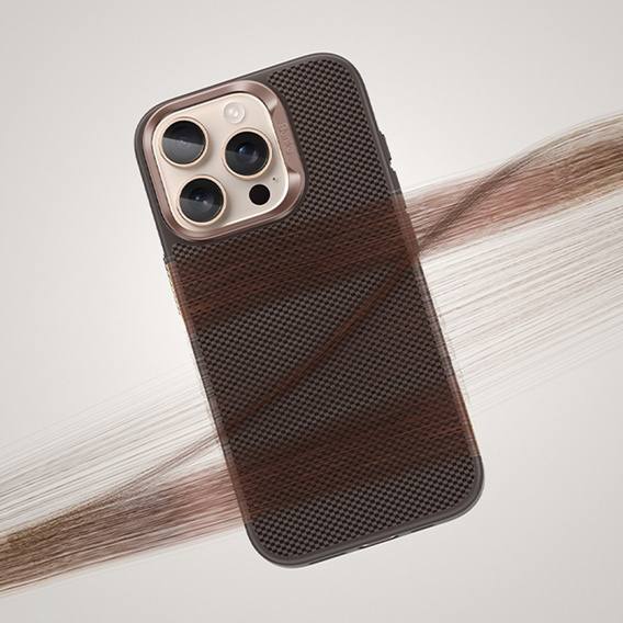 BENKS Kevlar tok iPhone 16 Pro Max, MagSafe, Carbon Fiber, barna