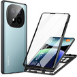 Tok Xiaomi Redmi Note 14 Pro+, Magnetic Dual Glass, fekete