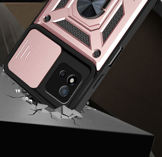 Telefontok a Realme C11 2021, CamShield Slide, rózsaszín rose gold