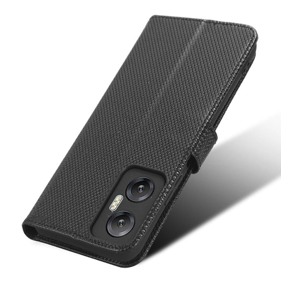 Pattintható tok a Infinix Hot 20 5G, Wallet Smart Magnet Case, fekete