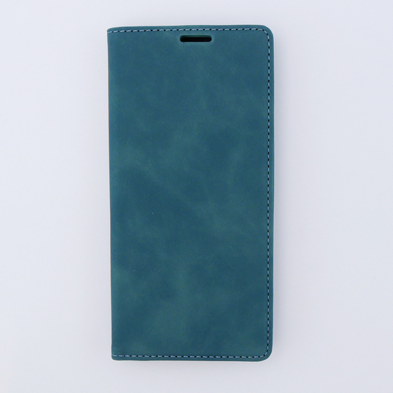Telefontok a Xiaomi Redmi Note 12 4G, ERBORD Vintage, pénztárca patenttal, kék