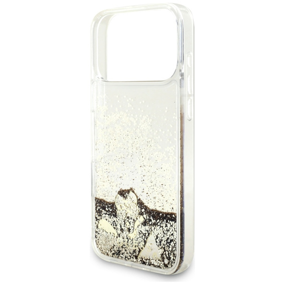 GUESS Liq. Glitter 4 Charms tok iPhone 17 Pro-hoz