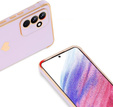 tok Samsung Galaxy A35 5G, Electro heart, lila + Full Glue Kerámiaüveg