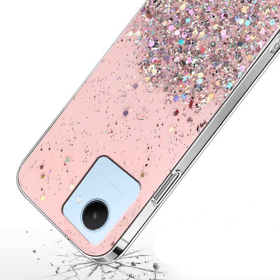 Telefontok a Realme C30 / Narzo 50i Prime, Glittery, rózsaszín