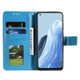 Pattintható tok a Oppo Reno7 5G, Mandala, kék