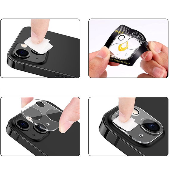 Edzett kameraüveg iPhone 13 / 13 Mini, kék