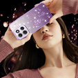 Tok Motorola Moto G86 5G, Glitter Flower, lila