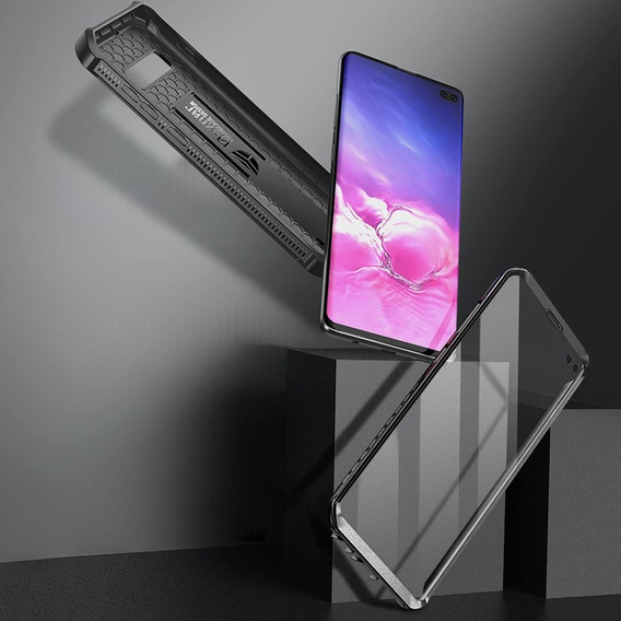 Páncélozott tok a Samsung Galaxy S10, Dexnor Full Body, fekete