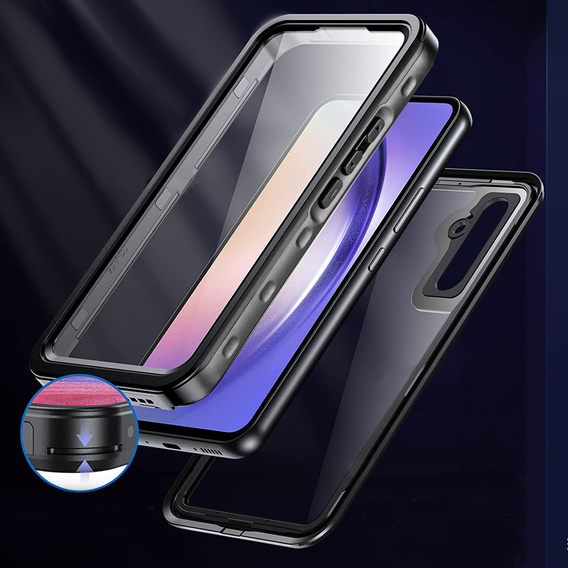 IP68 vízálló tok a Samsung Galaxy A54 5G, fekete