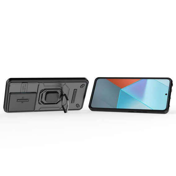 Telefontok a Xiaomi Redmi Note 13 Pro 5G, KickStand Camera Lens, fekete