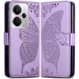 Pattintható tok a Realme 14 5G / Realme 14T 5G, Butterfly, lila