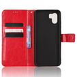 Pattintható tok a Xiaomi Redmi A1 4G / A2 4G, Crazy Horse Wallet, piros