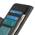 Pattintható tok a Motorola Moto E13, Wallet, fekete