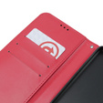Pattintható tok a Oppo A58 4G, Crazy Horse Wallet, piros