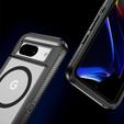Tok kerettel Google Pixel 8 készülékhez, MagSafe-hoz, átlátszó / fekete