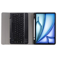 Tok + billentyűzet Apple iPad Air 11" 6 gen. 2024, Leather Pen Slot, fekete