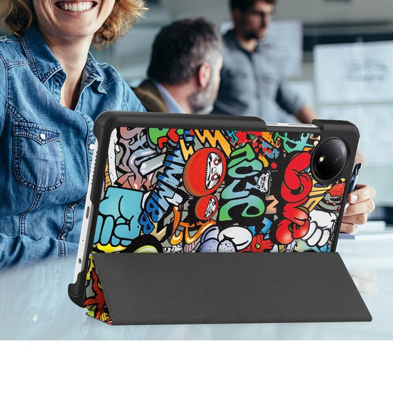 Tok Xiaomi Redmi Pad SE 8.7, Smartcase, graffiti
