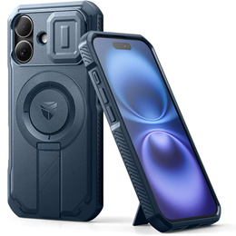 Páncélozott tok iPhone 16 készülékhez, Dexnor CamProtect MagSafe, kék