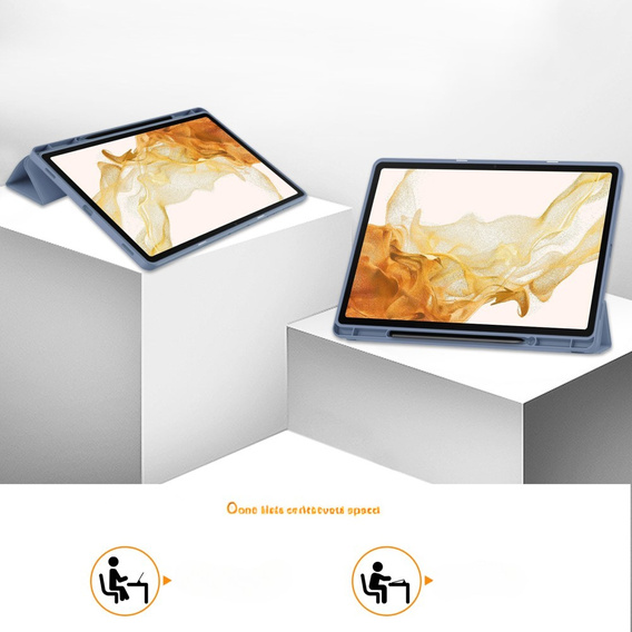 Tok Samsung Galaxy Tab S10+ Plus, Smartcase tolltartóval, lila