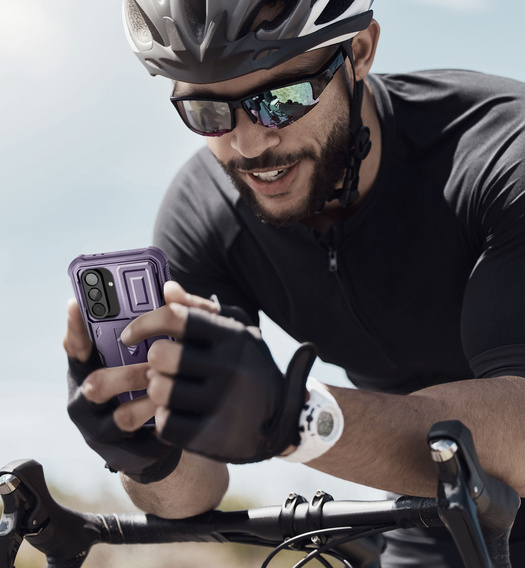 Páncélozott tok a Samsung Galaxy A56 5G, Dexnor Full Body (Two Frames), lila