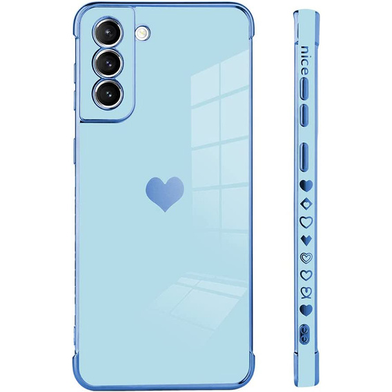 Telefontok a Samsung Galaxy S22, Electro heart, kék