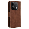 Pattintható tok a Xiaomi Redmi Note 13 5G, Card Slot, barna