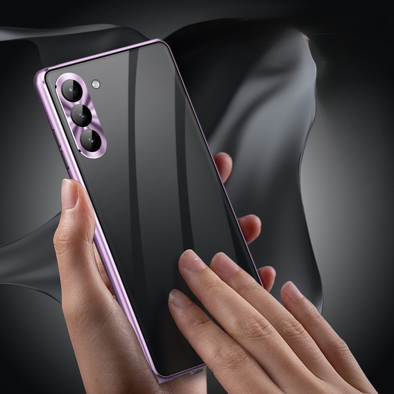 Tok Samsung Galaxy S23, Magnetic Dual Glass, lila