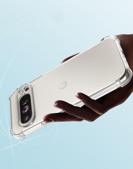 Telefontok a Google Pixel 9 Pro XL, Dropproof, átlátszó