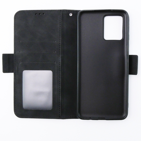 Pattintható tok a Motorola Moto G54 5G, Card Slot, fekete