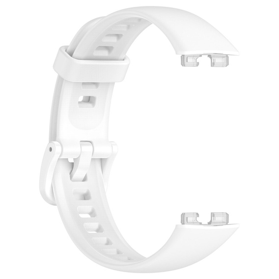 Silikonowy Gumowy Pasek do Huawei Band 8, biały