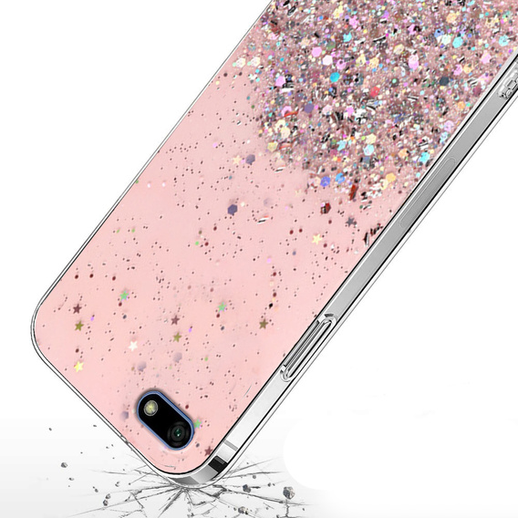 Telefontok a Huawei Y5 2018, Glittery, rózsaszín