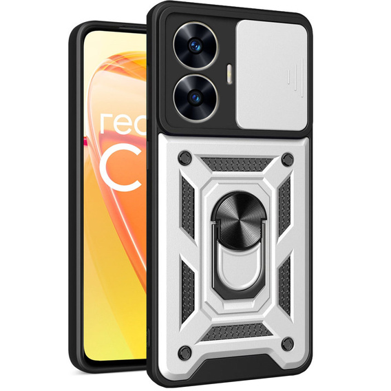 Telefontok a Realme C55, CamShield Slide, ezüst