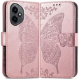 Pattintható tok a Honor 400 5G, Butterfly, rózsaszín rose gold