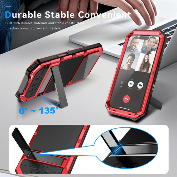 R-JUST páncélozott tok állvánnyal iPhone 17-hez