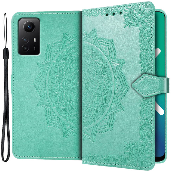 Pattintható tok a Xiaomi Redmi Note 12S, Mandala, zöld