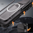 IP68 vízálló tok iPhone 16 készülékhez, SHELLBOX MagSafe, fekete